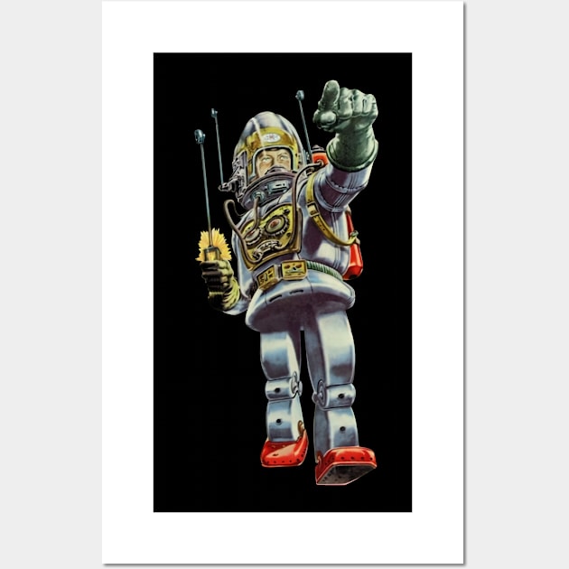 Vintage Rosko Toys Battery Astronaut Wall Art by hansip88